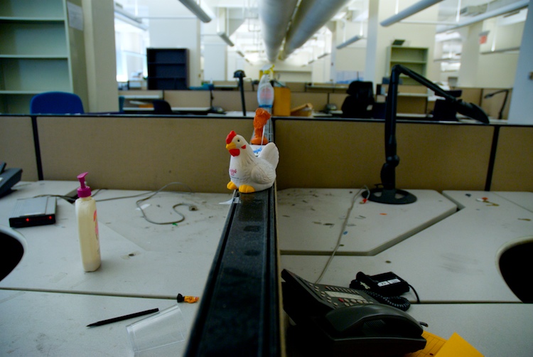 From the set "Vacated New York Times Building. Photographed by David Kimelman in 2007.