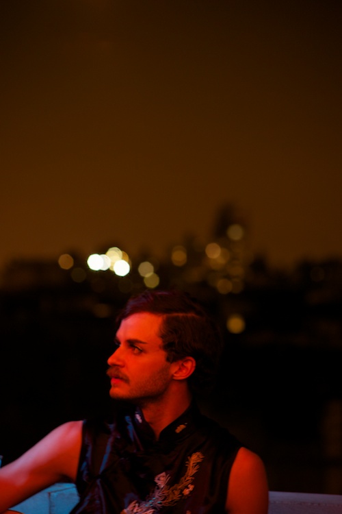 Photographed at Matthu Placek's rooftop salon in New York City by David Kimelman in 2010.