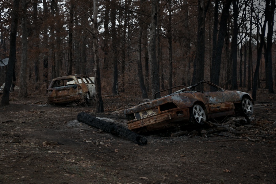 "Wildfire —Cars" from the series, Natural Order, photographed by David Kimelman