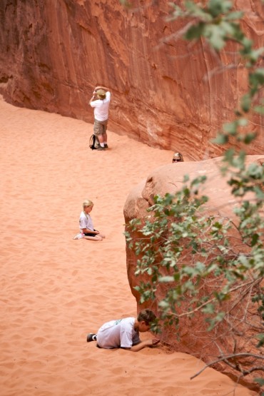 "Red Rock Family" from the series, Natural Order, photographed by David Kimelman