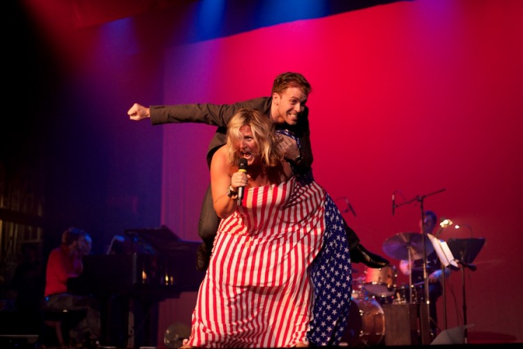 Bridget Everette performs at Weimar New York for Obama, by David Kimelman