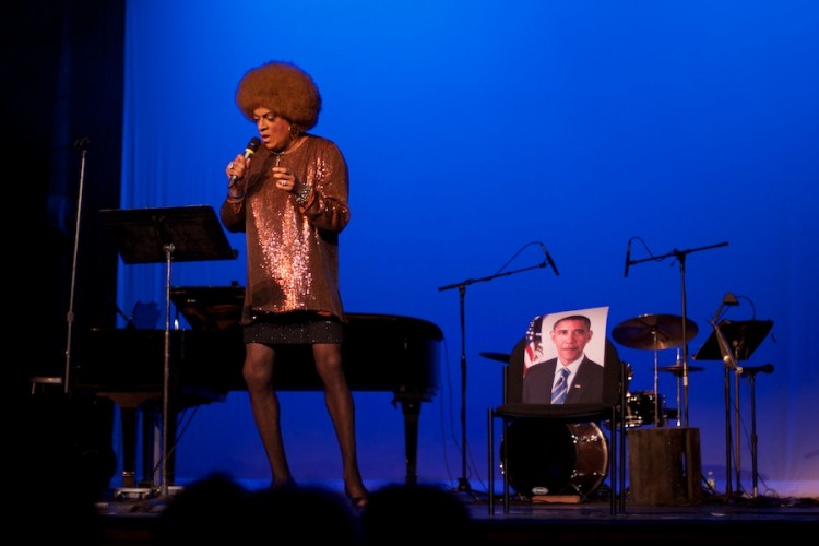 Flotilla Debarge performs at Weimar New York for Obama, by David Kimelman